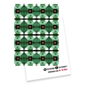 Green Caboose Train (NV) – 5″x7″ Greetings Card