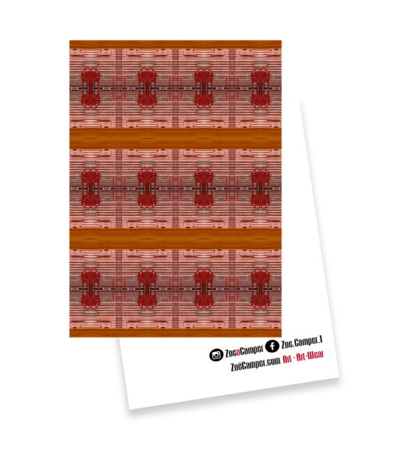 1930s – Box car (Hoover Dam Construction) – 5″x7″ Greetings Card