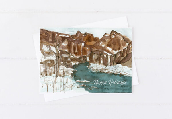 Nevada Christmas Cards Desert Snow Joshua Trees