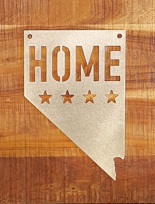 Metal Home in Nevada Sign