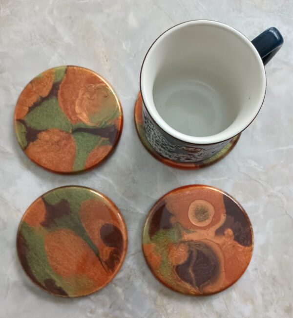 VET-MADE WOOD & ACRYLIC PAINTED COASTERS