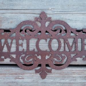Metal Welcome Sign