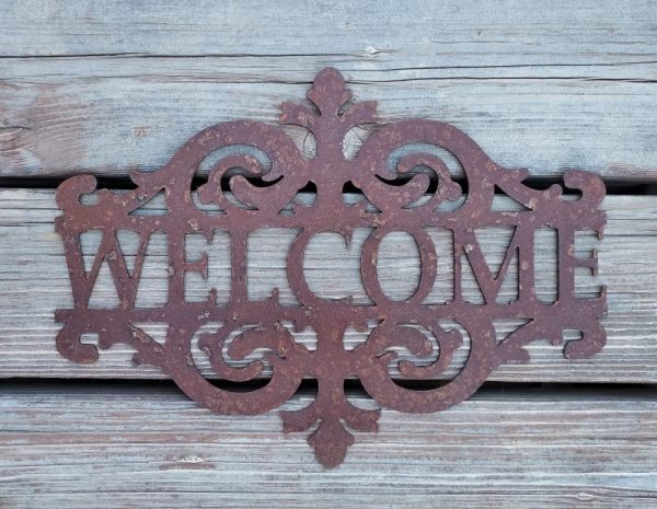 Metal Welcome Sign
