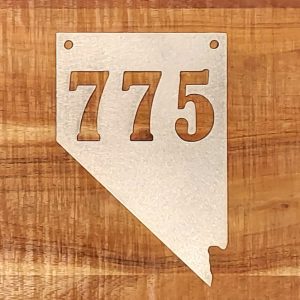 Metal 775 Nevada Outline Sign