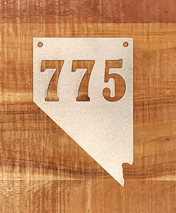 Metal 775 Nevada Outline Sign