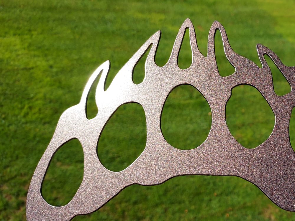 Metal Bear Paw Wall Art