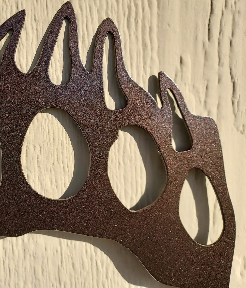 Metal Bear Paw Wall Art
