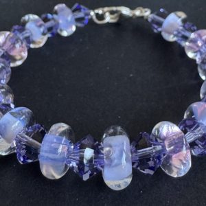 Lavender Artisan Beaded Bracelet