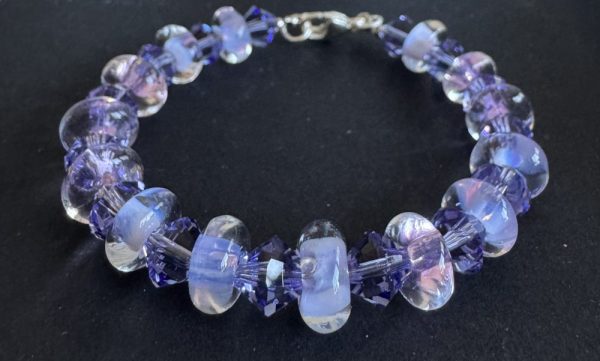 Lavender Artisan Beaded Bracelet