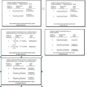 Chemistry: Chapter 4- Section 2 of 3- Alcohol and Amines