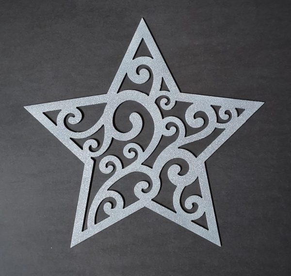 Metal Star With Swirls
