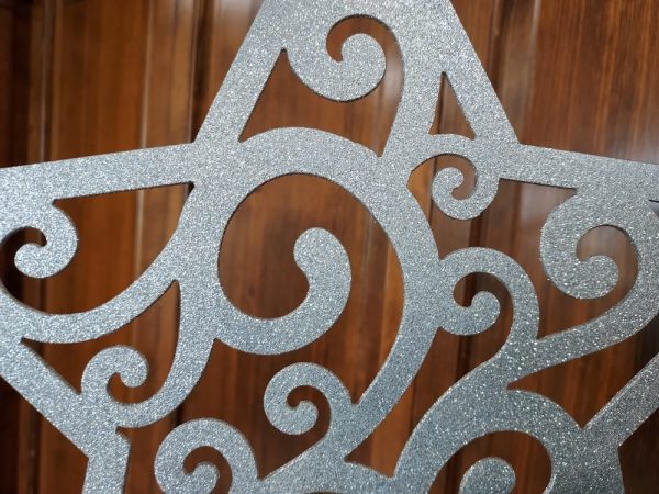Metal Star With Swirls