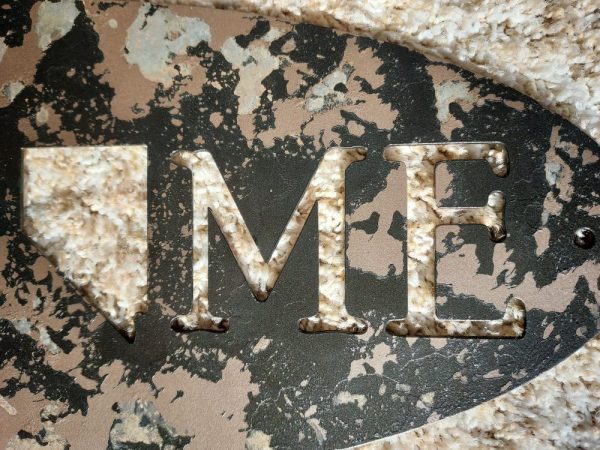 WELCOME NEVADA AGED METAL SIGN