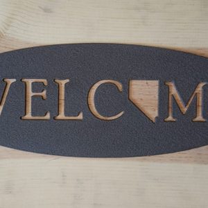 Nevada Welcome Metal Sign