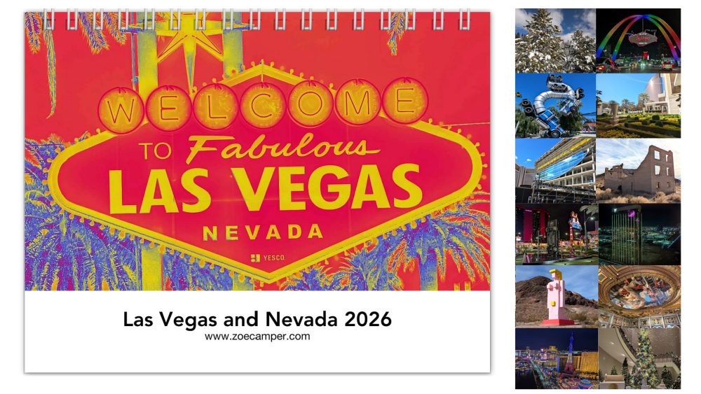 Las Vegas and Nevada 12 month Calendar