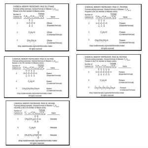 Chemistry: Chapter 5- Section 1 of 2: Methane Nomenclature