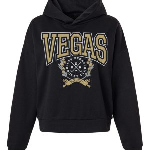 Vegas Hockey VGK College Style Boxy Fit Hoodie (women)
