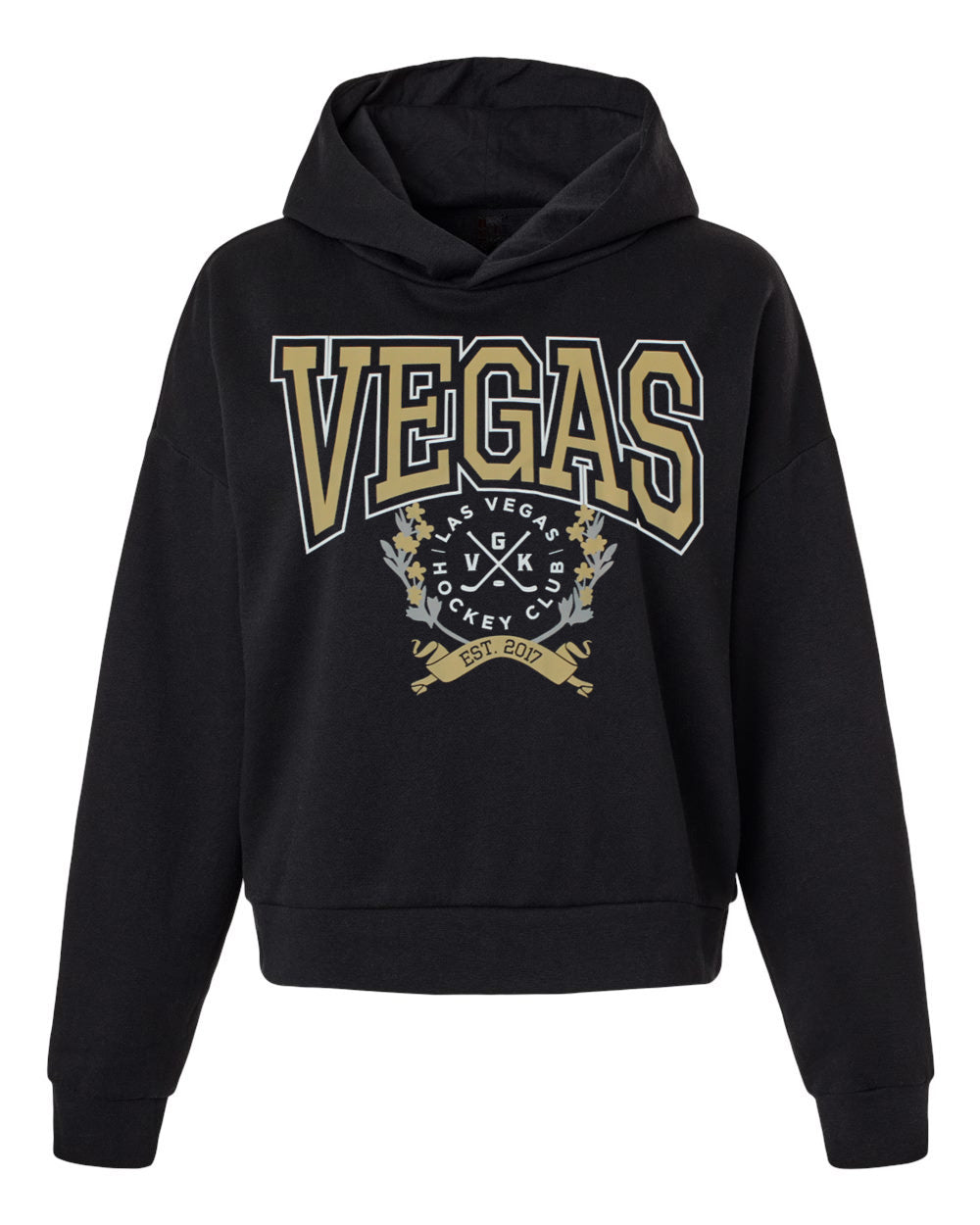 Vegas Hockey VGK College Style Boxy Fit Hoodie (women)