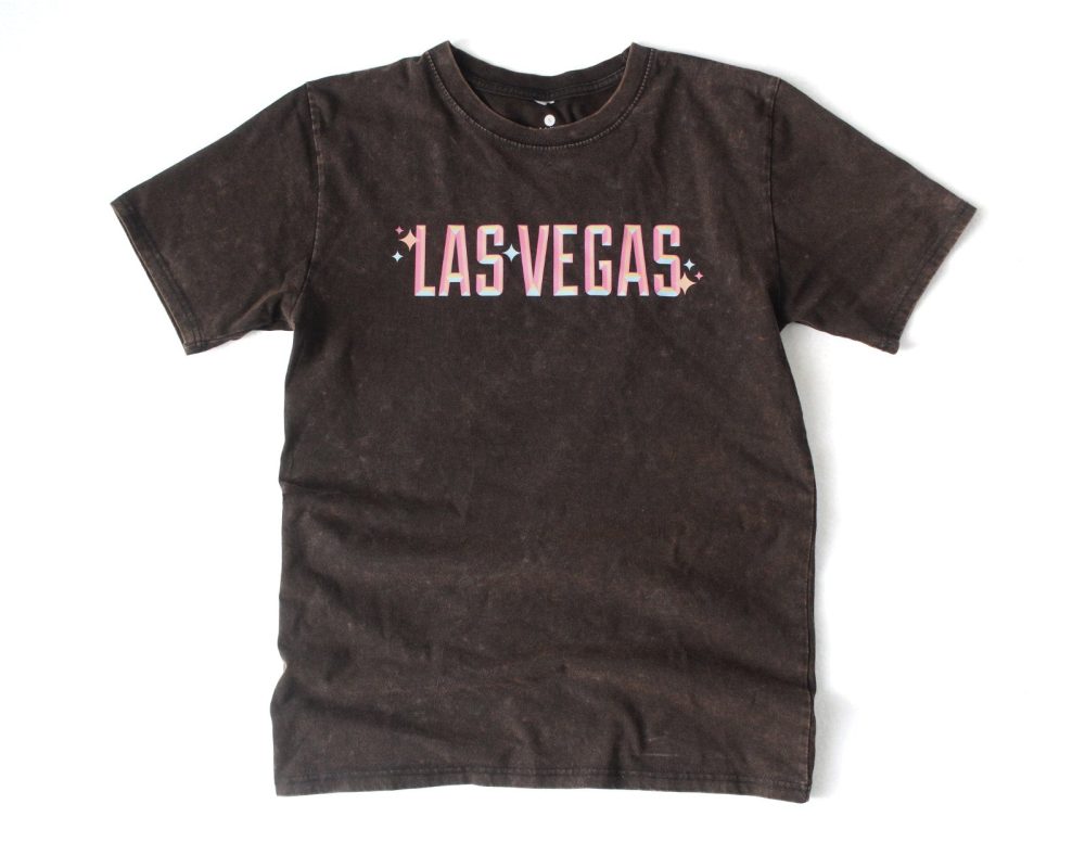 Shiny Las Vegas Vintage Wash T-shirt (Adult & Kids)