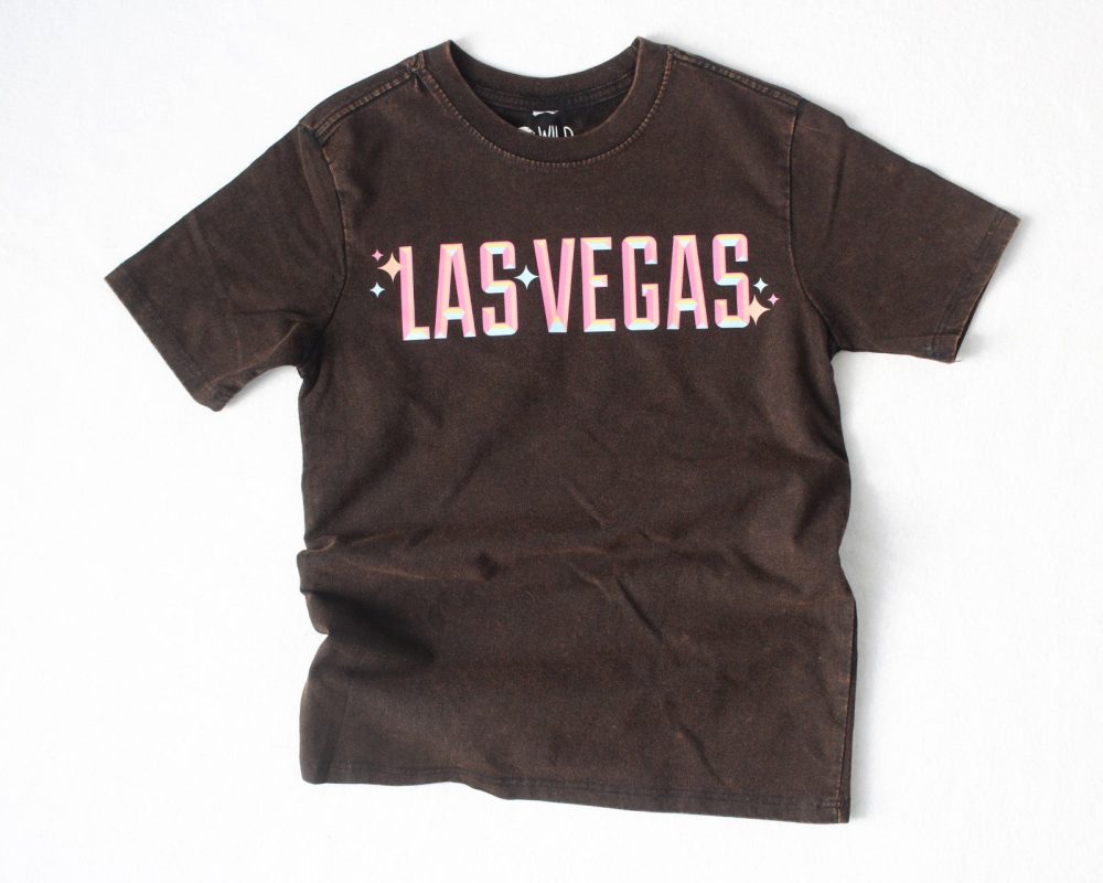 Shiny Las Vegas Vintage Wash T-shirt (Adult & Kids)
