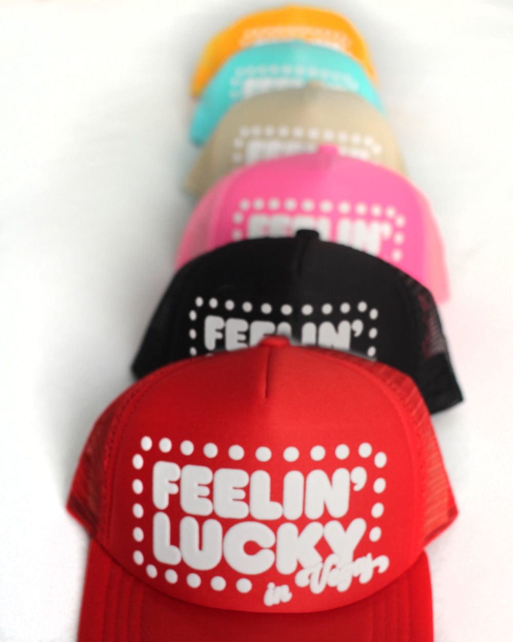 Feelin’ Lucky in Vegas Foam Trucker Hat (Adult & Kids)