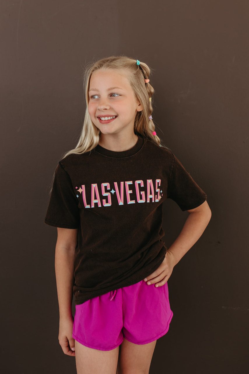 Shiny Las Vegas Vintage Wash T-shirt (Adult & Kids)