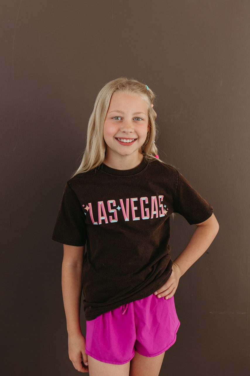 Shiny Las Vegas Vintage Wash T-shirt (Adult & Kids)