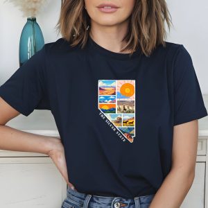 Colorful Scenic Nevada Collage Tee