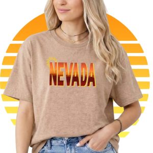 Nevada Sunset Text Tee