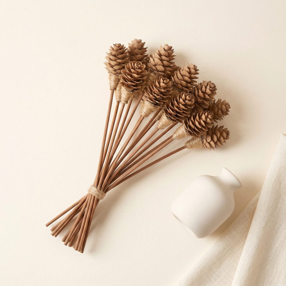 Mini Pinecone Reed Diffuser Sticks, 9″ — 16 Pack