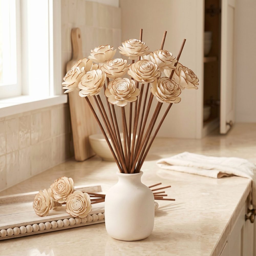 Sola Wood Flower Reed Diffuser Sticks, 9″ — 12 Pack