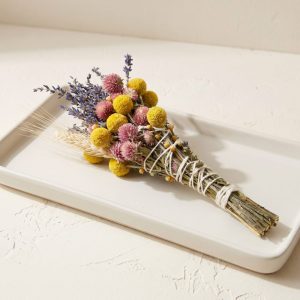 Lavender & Wheat Floral Wand Smudge Stick, 6″