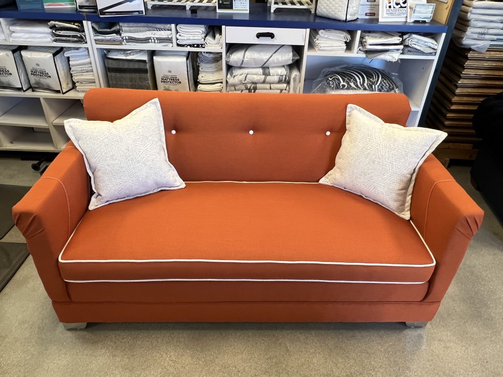 The Valencia Sofa – Elegant Orange Modern Sofa for Luxurious Living Spaces