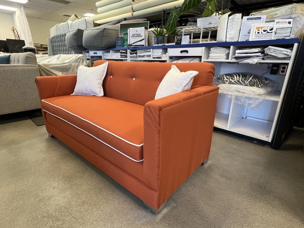 The Valencia Sofa – Elegant Orange Modern Sofa for Luxurious Living Spaces