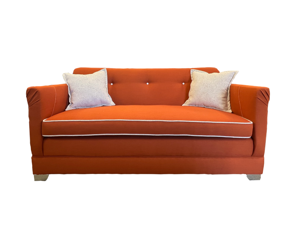The Valencia Sofa – Elegant Orange Modern Sofa for Luxurious Living Spaces