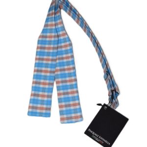 Red, white and blue plaid bowtie