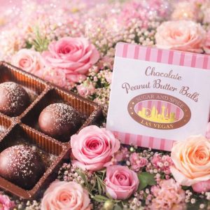 Chocolate Peanut Butter Balls: 4 Count Box