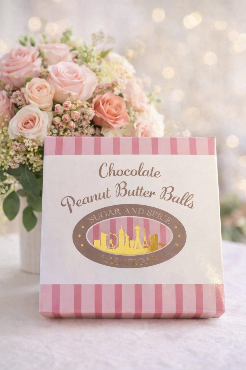Chocolate Peanut Butter Balls: 4 Count Box
