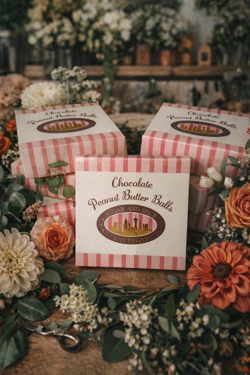 Chocolate Peanut Butter Balls: 4 Count Box