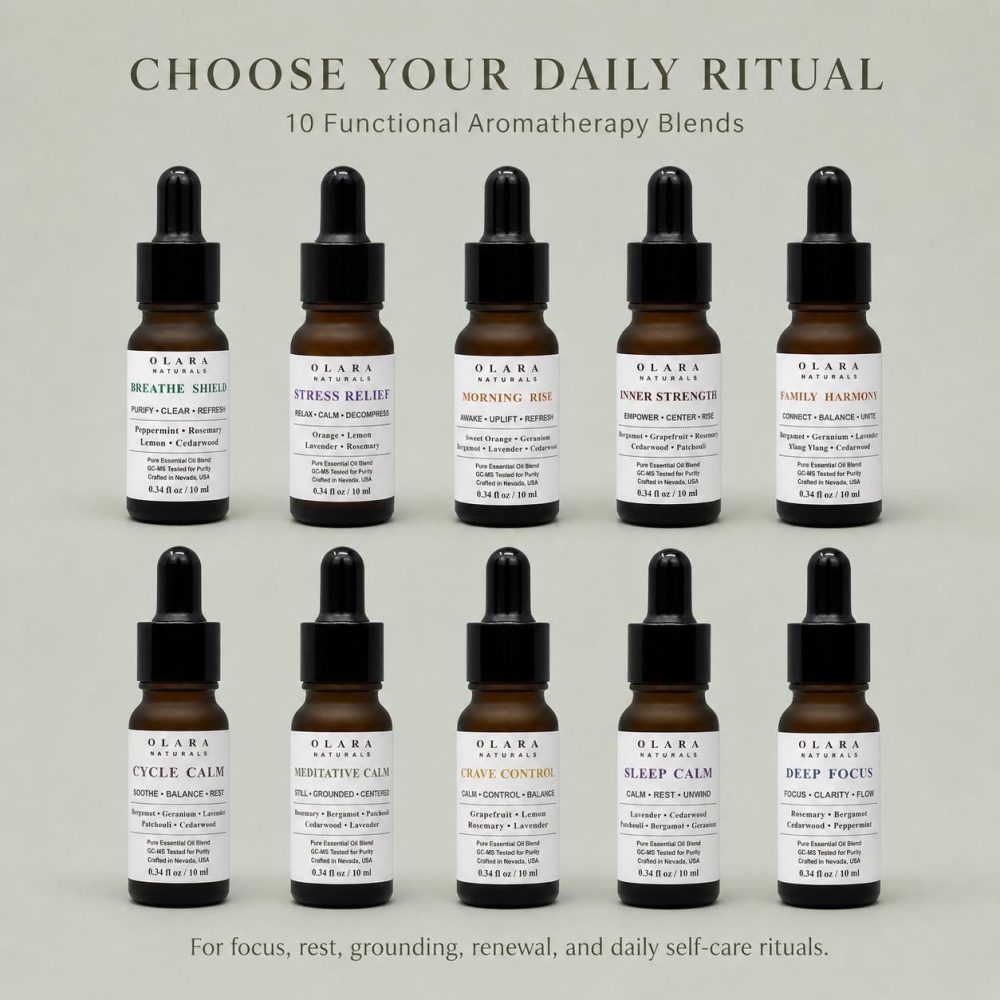 Geranium Lavender Essential Oil Blend, Floral Woody 10ml Diffuser Oil
