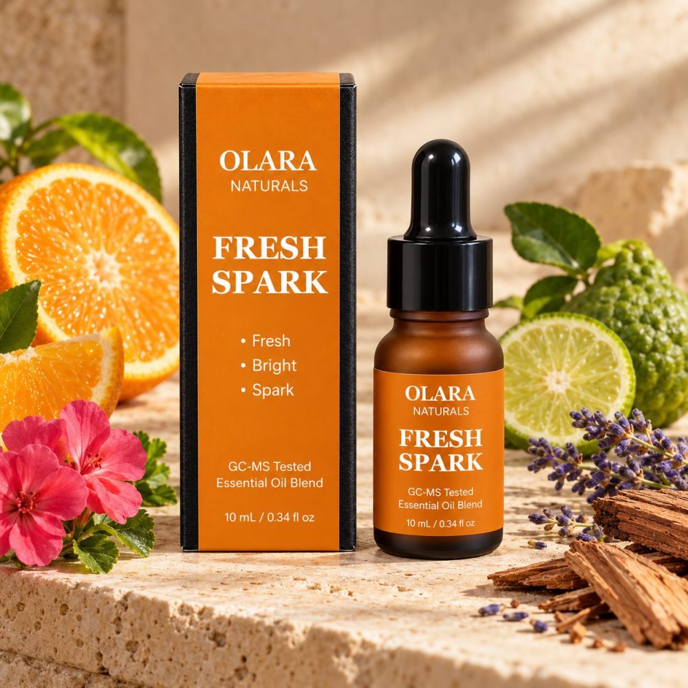 OLARA Fresh Spark Essential Oil Blend – Citrus Floral, 10 mL