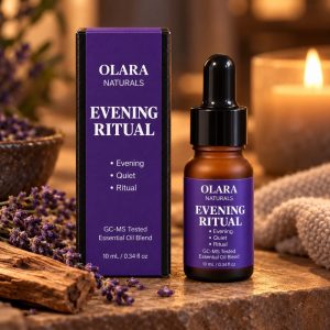 OLARA Evening Ritual Essential Oil Blend – Lavender & Wood, 10 mL