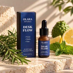 OLARA Desk Flow Essential Oil Blend – Herbal Mint, 10 mL